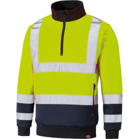 Dickies HI-VIS sweatshirt with trucker neck