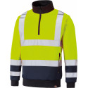 Dickies HI-VIS sweatshirt with trucker neck