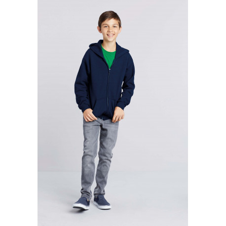 Gildan Kids´ Heavy Blend� Full Zip Hooded Sweatshirt