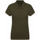 Kariban Ladies� organic piqu� short-sleeved polo shirt