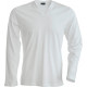 Kariban T-SHIRT COL V MANCHES LONGUES HOMME