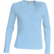 Kariban Ladies´ long-sleeved V-neck T-shirt