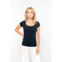 Kariban T-shirt col bateau manches courtes femme