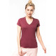 Kariban Ladies� organic cotton V-neck T-shirt