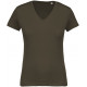 Kariban Ladies� organic cotton V-neck T-shirt