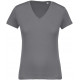 Kariban Ladies� organic cotton V-neck T-shirt