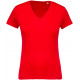 Kariban Ladies� organic cotton V-neck T-shirt