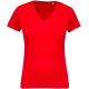 Kariban T-shirt coton bio col V femme