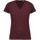 Kariban Ladies� organic cotton V-neck T-shirt