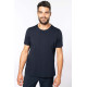 Kariban T-shirt bio col � bords francs manches courtes homme