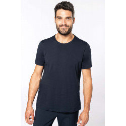 Kariban Men´s short-sleeved organic t-shirt with raw edge neckline