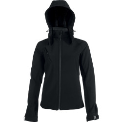 Kariban Ladies´ detachable hooded softshell jacket