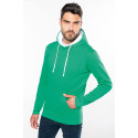 Kariban Men´s contrast hooded sweatshirt