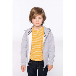 Kariban Kids´ full zip hooded sweatshirt