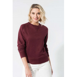 Kariban Ladies� organic cotton crew neck raglan sleeve sweatshirt