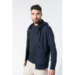Kariban Men�s organic full zip hooded sweatshirt
