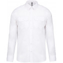 Kariban Chemise pilote manches longues homme