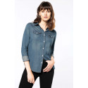 Kariban CHEMISE DENIM MANCHES LONGUES FEMME