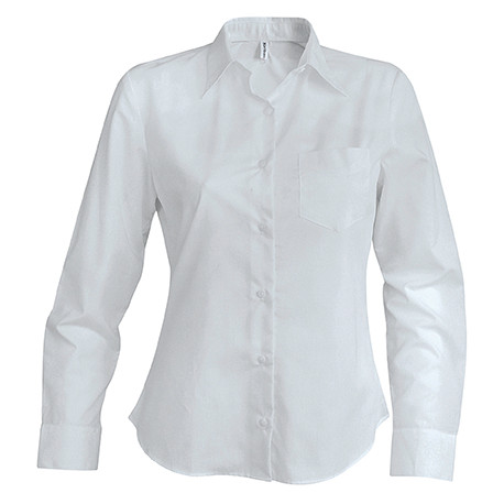 Kariban Ladies´ long-sleeved cotton poplin shirt