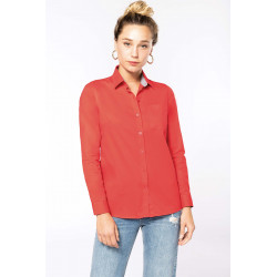 Kariban Chemise coton Nevada manches longues femme