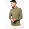 Kariban Chemise safari manches longues homme