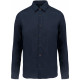 Kariban Chemise lin et coton manches longues homme