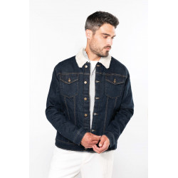 Kariban Veste denim doubl�e sherpa homme