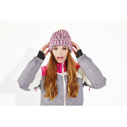 Beechfield Bonnet � pompon en maille torsad�e