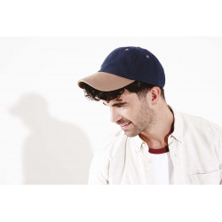 Beechfield Casquette homme profil bas en coton bross� - 6 panneaux