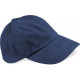Beechfield Casquette homme profil bas en coton bross� - 6 panneaux