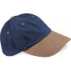 Beechfield Casquette homme profil bas en coton bross� - 6 panneaux