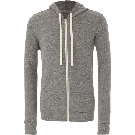 Bella + Canvas Triblend Full Zip Hooded Sweatshirt