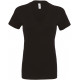 Bella + Canvas T-SHIRT FEMME COL V PROFOND
