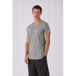 B&C T-shirt Triblend col V Homme
