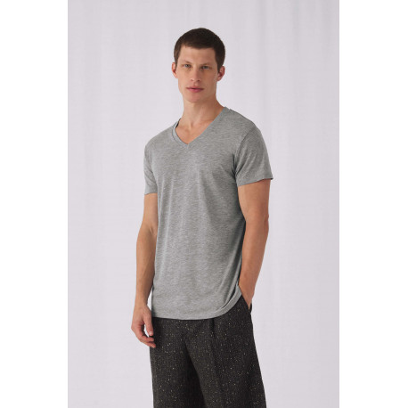 B&C T-shirt Triblend col V Homme