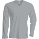 Kariban Men´s long-sleeved V-neck T-shirt