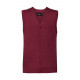 Russell Collection Men´s V-Neck Sleeveless Knitted Cardigan