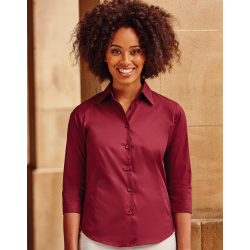 Russell Collection Ladies´ 3/4 Sleeve Easy Care Fitted Shirt