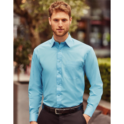 Russell Collection Poplin Shirt LS
