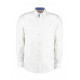 Kustom Kit Contrast Premium Oxford Button Down Shirt LS