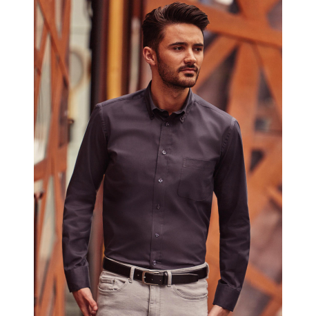 Russell Collection Long Sleeve Classic Twill Shirt