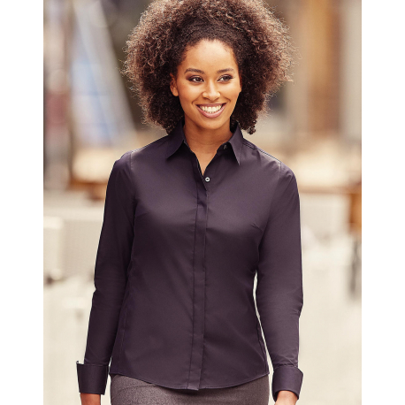 Russell Collection Ladies´ LS Ultimate Stretch Shirt