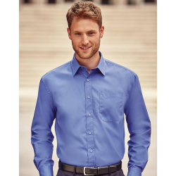 Russell Collection Cotton Poplin Shirt LS