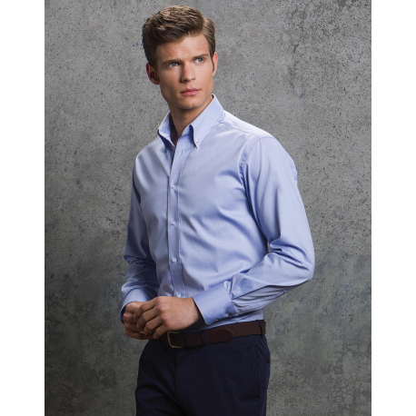 Kustom Kit Tailored Fit Premium Oxford Shirt LS
