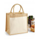 Westford Mill Cotton Pocket Jute Midi Tote
