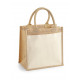 Westford Mill Cotton Pocket Jute Midi Tote