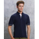 Kustom Kit Contrast Button Down Collar Polo