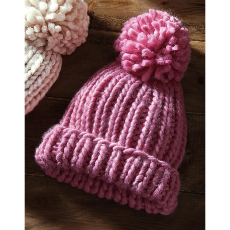 Beechfield Bonnet Oversized tricoté main