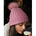 Beechfield Bonnet Chunky Pop Pom Verbier