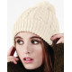 Beechfield Cable Knit Snowstar Beanie